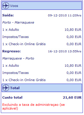 Ryanair - promo��o Porto - Marraquexe