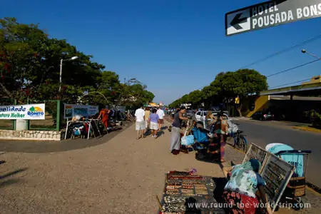 Praça central de Bonito, em semana de Festival de Inverno