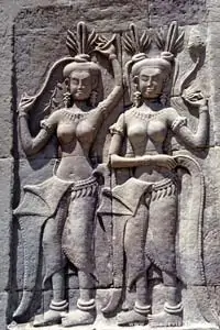 Altos-relevos em Angkor Wat