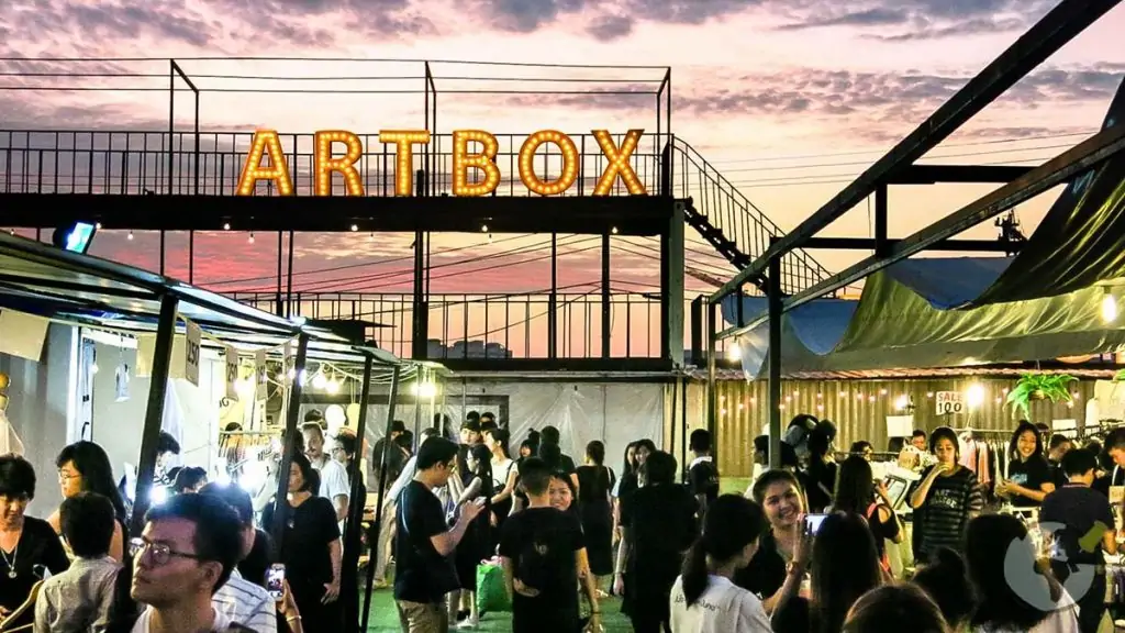 Mercado Artbox em Bangkok
