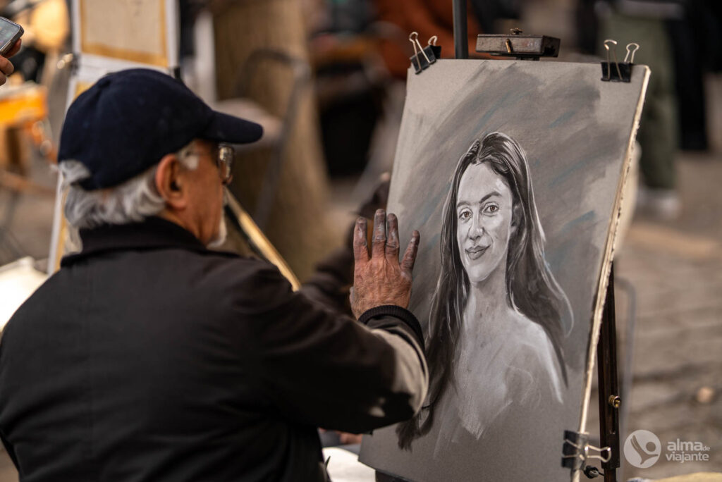 Artista na Place du Tertre, Montmartre