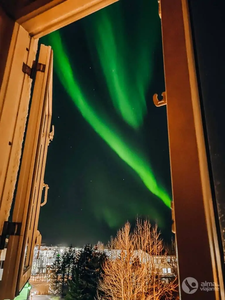 Auroras boreais na Islândia