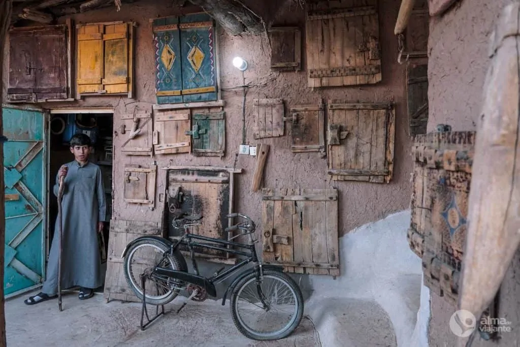 Casa de adobe em Ushaiqer, Arábia Saudita
