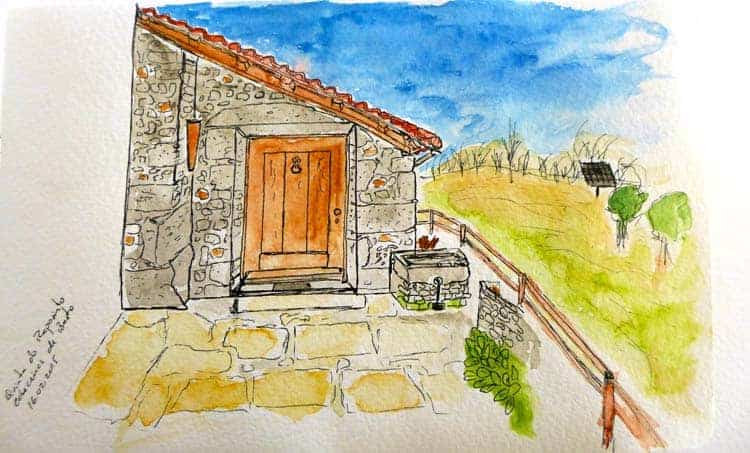 Porta de entrada na Casa de Cocenda