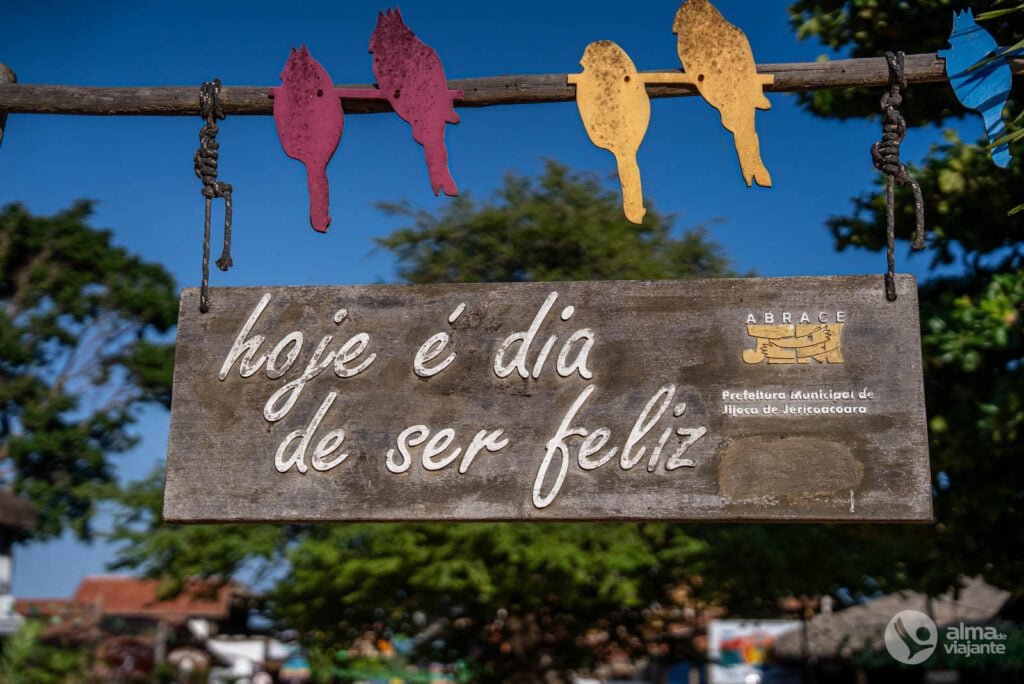 Letreiro Hoje é dia de ser feliz, Jericoacoara