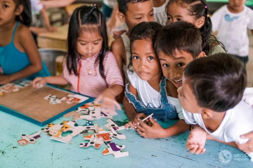 Jardim-escola em El Nido