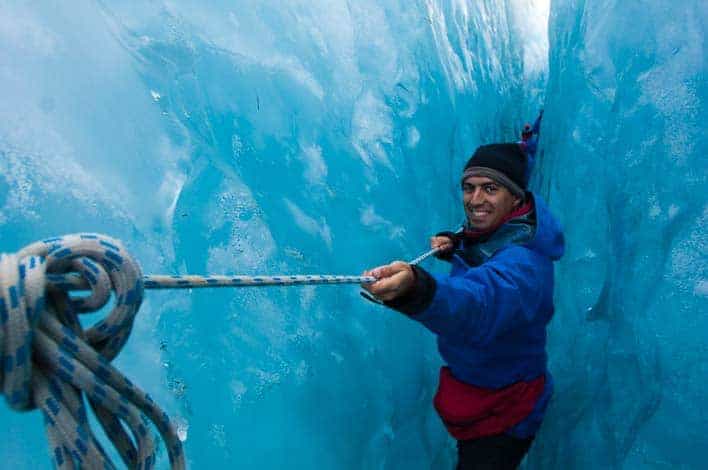 Viajar para ser feliz - Eu no glaciar Franz Josef