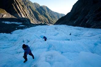 Trekking no glaciar Franz Josef
