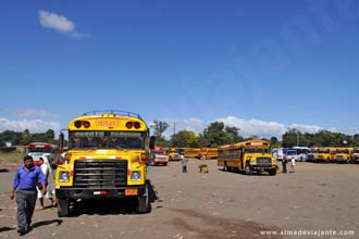 Estação de autocarros em Masaya, Nicarágua