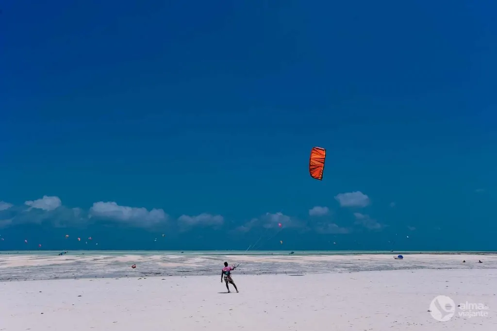 Kite surf em Zanzibar (Paje)
