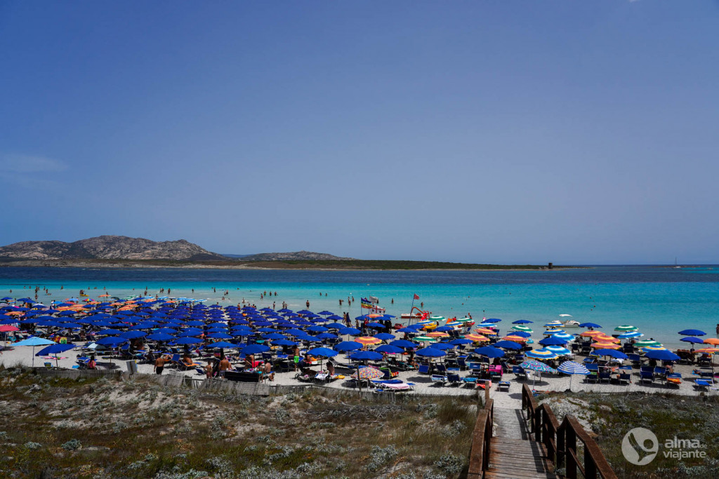Praia La Pelosa, em Stintino