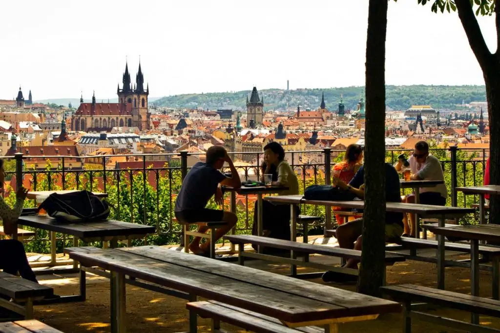Beer garden do Parque Letná