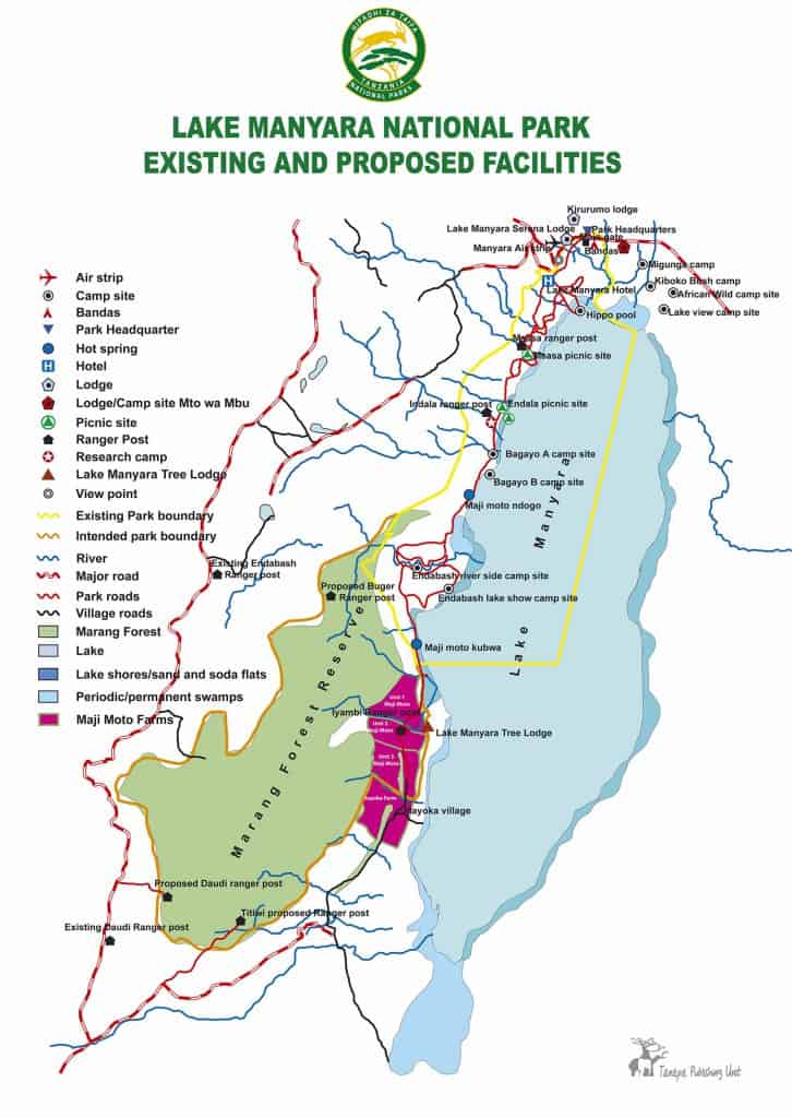 Mapa do Manyara