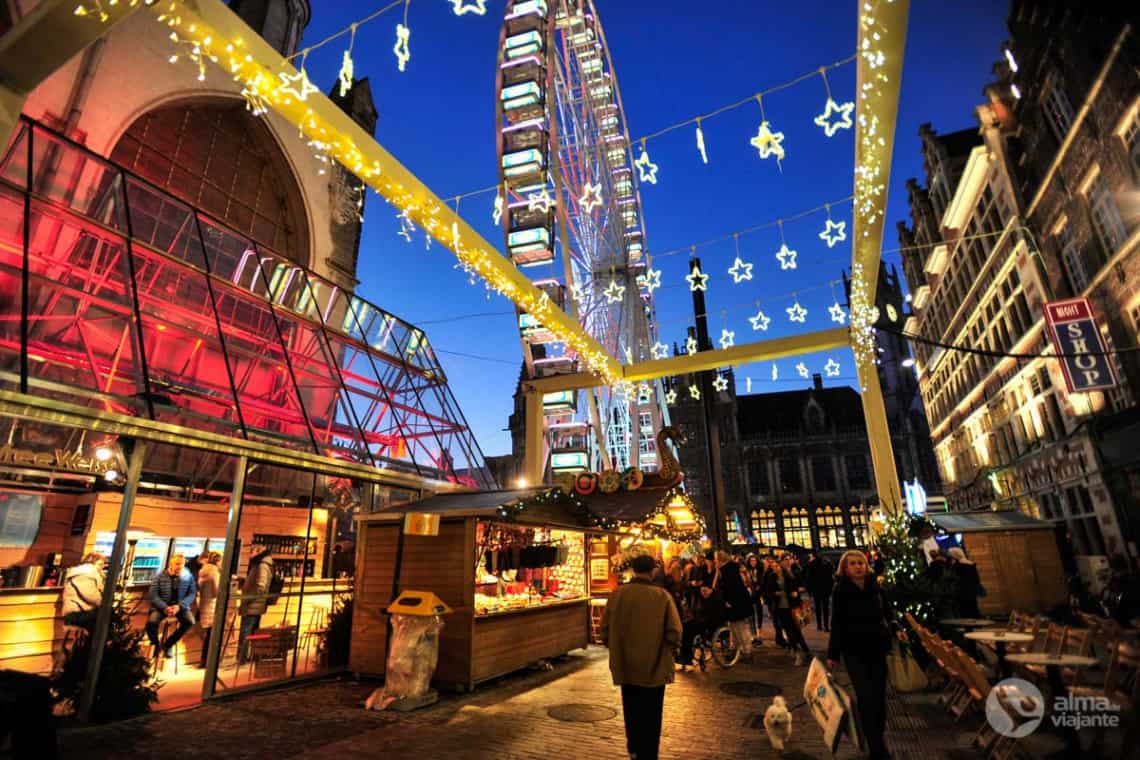 Mercado de Natal em Ghent