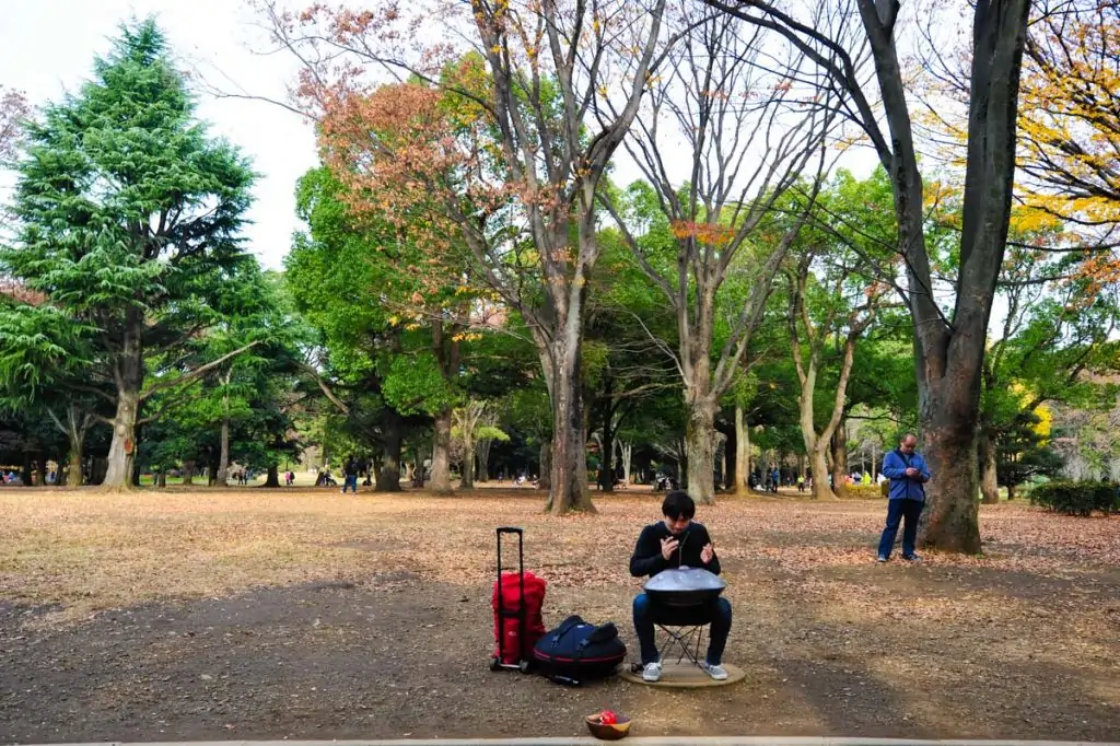 Músico no Parque Yoyogi, Tóquio