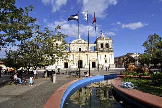Parque Central de León, Nicarágua