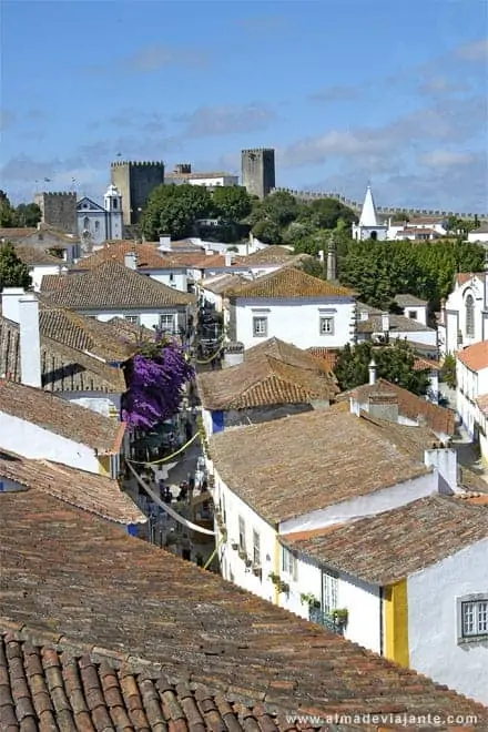 A caminho do Castelo de Óbidos