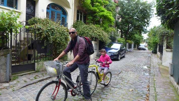 Paris em família: passeio de bicicleta