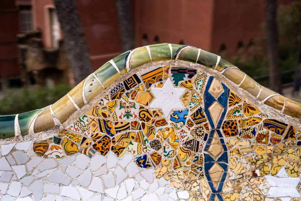 Técnica trencadis no Park Güell, Barcelona