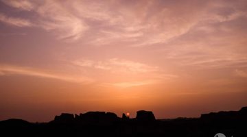 Por do sol nos Kaluts, Irão