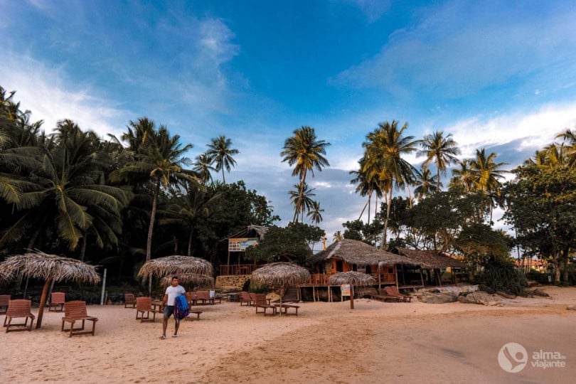 Praia de Goyambokka, Tangalle, Sri Lanka