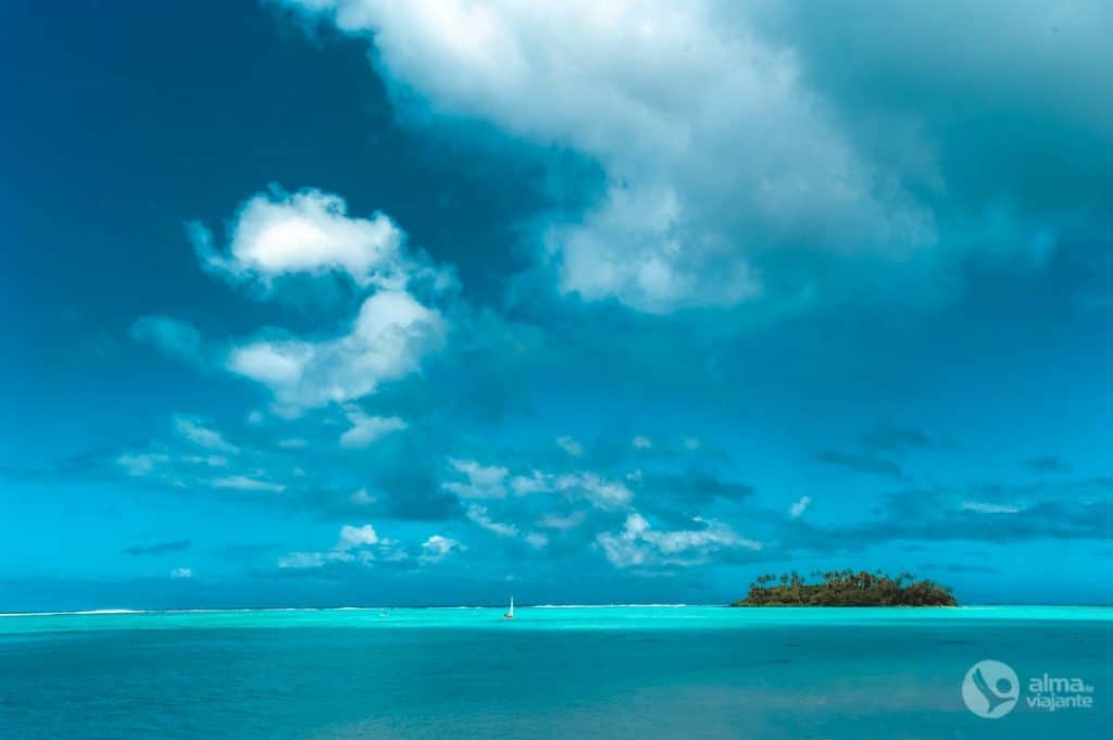 Praia em Rarotonga, Ilhas Cook