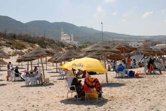 Praia de Raf Raf, Tunísia