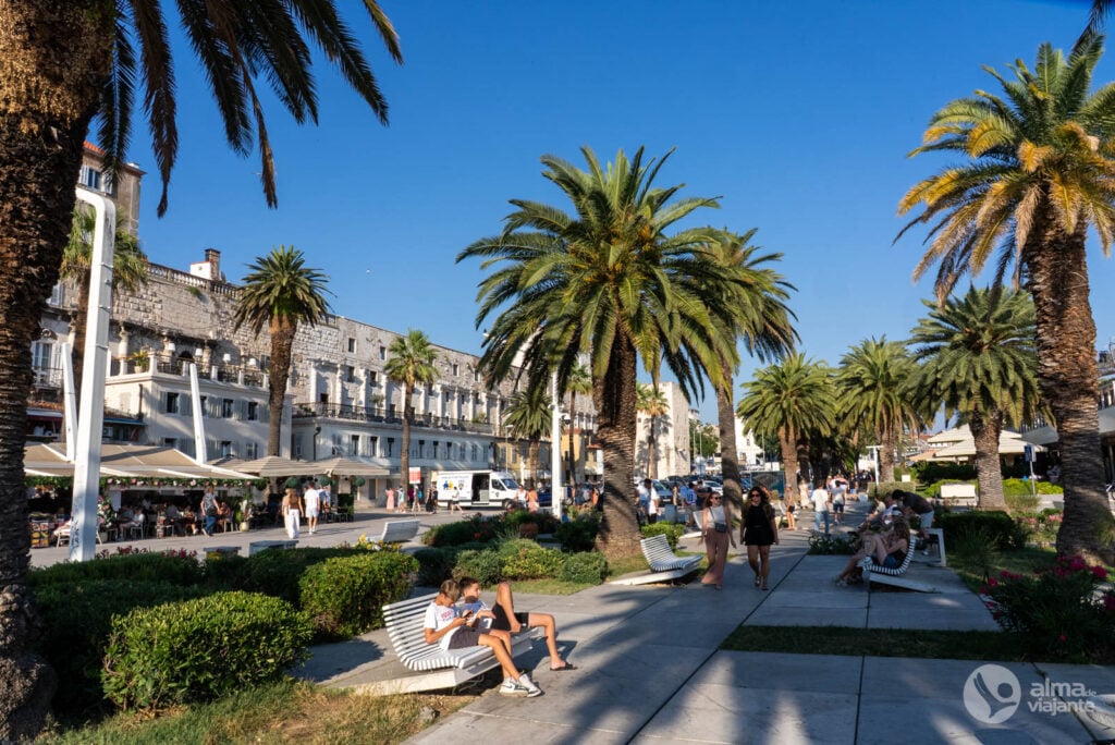 O que fazer em Split: visitar a Riva