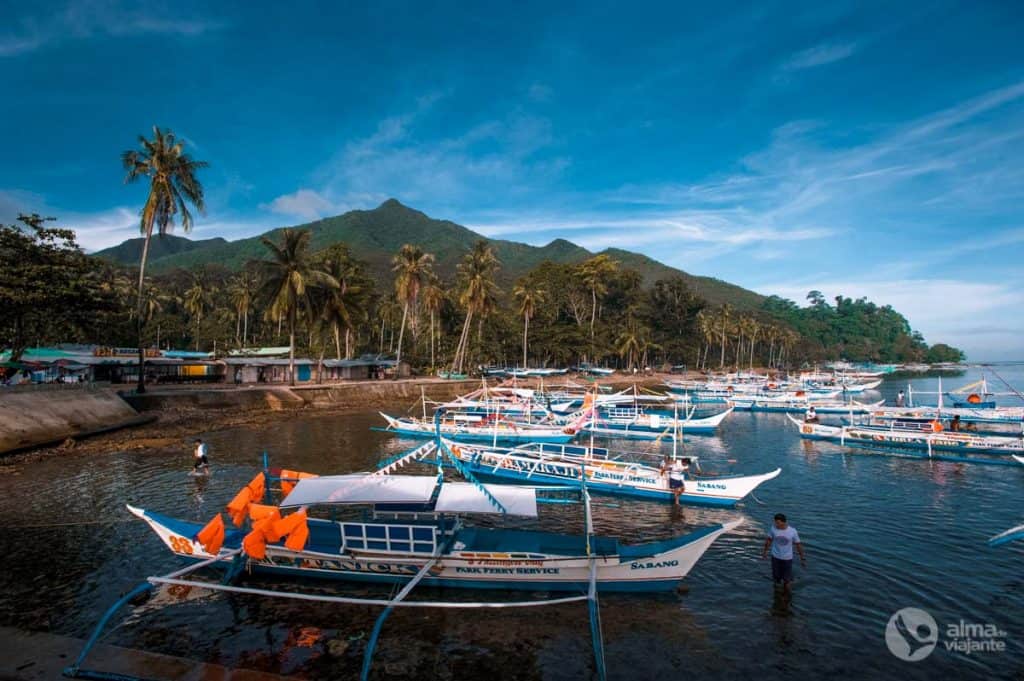 Barcos para visitar o rio subterrâneo Puerto Princesa