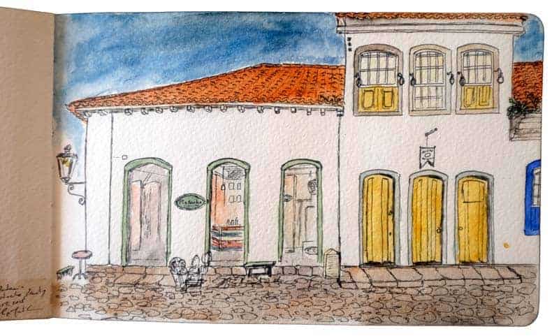 Rua do centro histórico de Paraty
