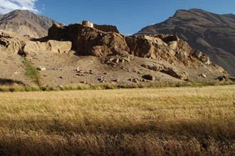 Fortaleza da época da Rota da Seda, em Wakhan