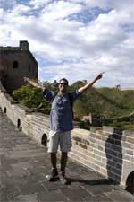 Celebrando a chegada a Simatai, Grande Muralha da China