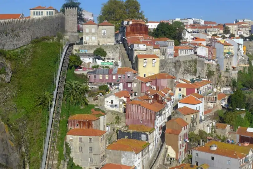 A Muralha Fernandina e o casario dos Guindais, Porto
